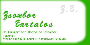 zsombor bartalos business card